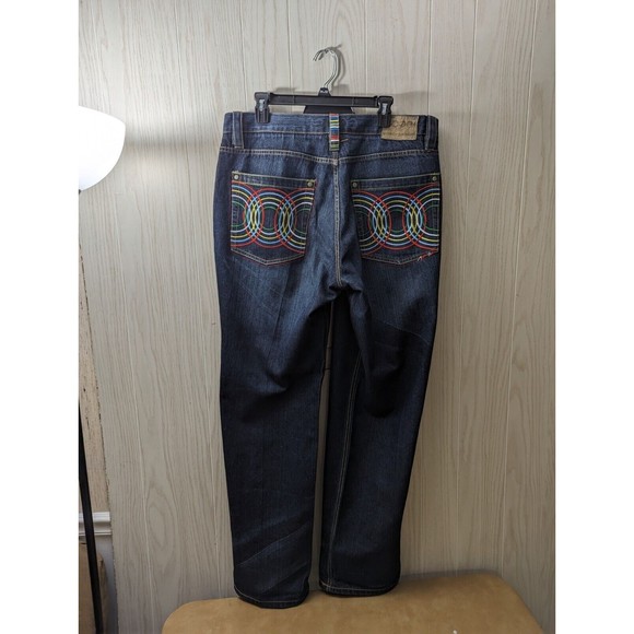 Coogi Jeans Mens Hip Hop Baggy Colorful Wild Embroidered Size 38 x 34 - Picture 2 of 16